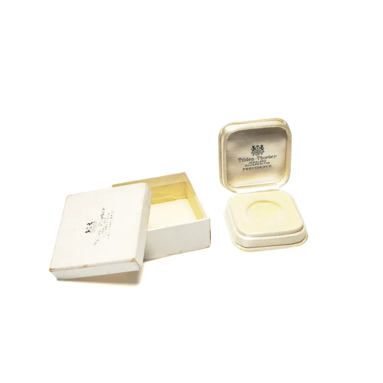 Vintage Tilden-Thurber Coin or Pendant Box with Outer Box, Providence