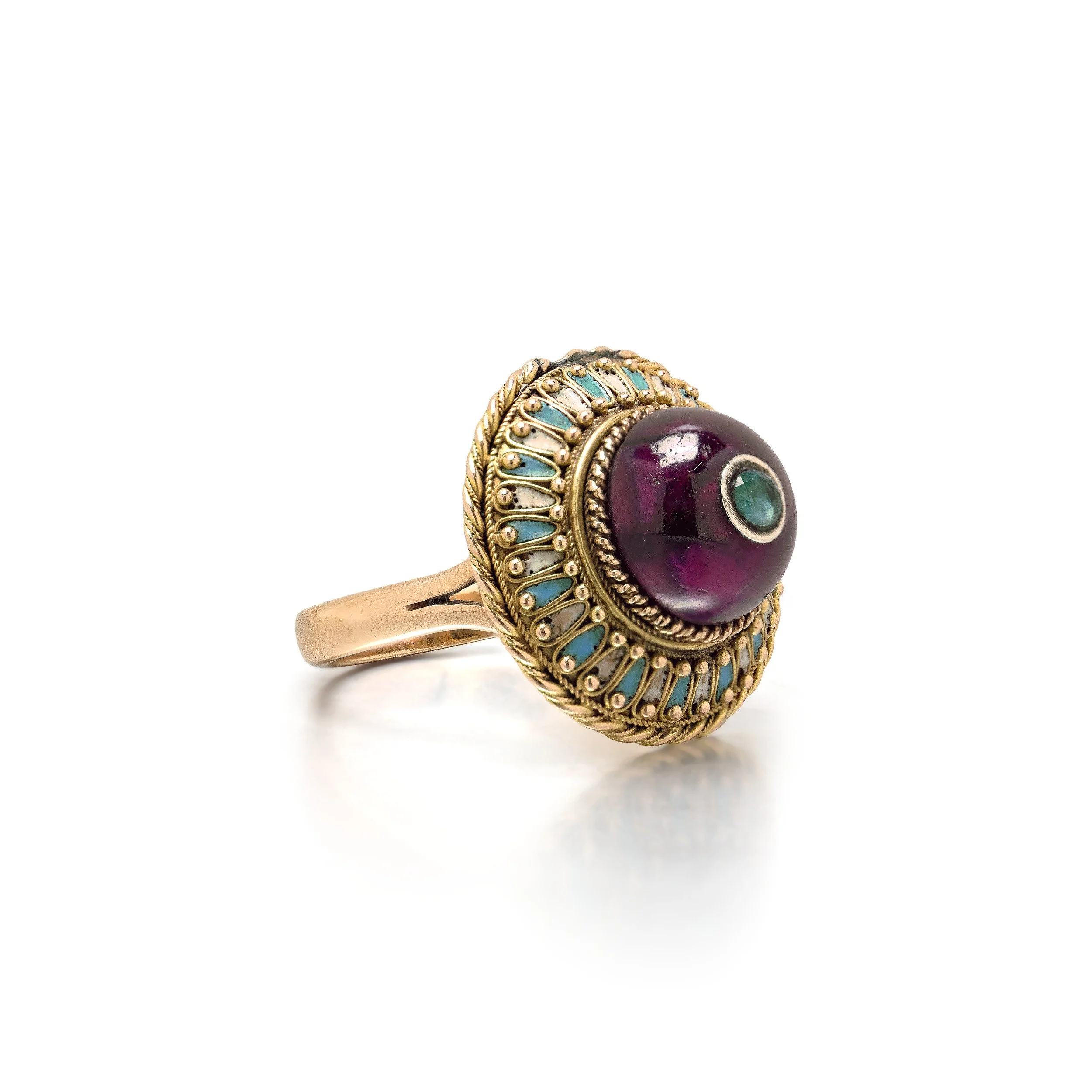 9kt-gold-cabochon-amethyst-and-enamel-cluster-ring-turquoise-and-white-03-128.jpg