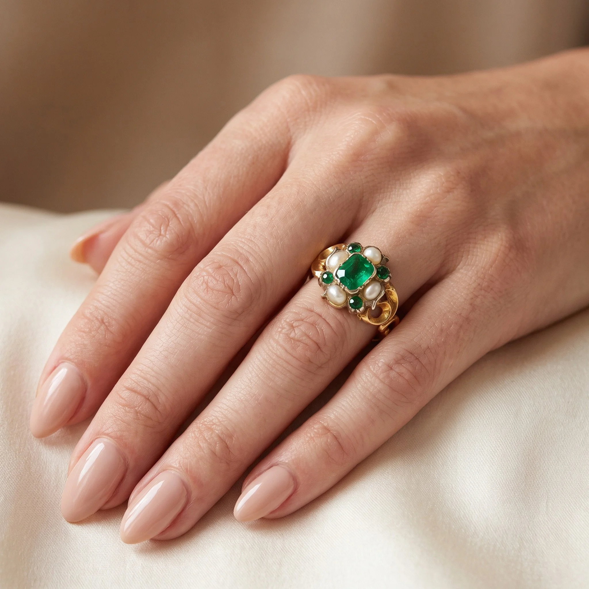victorian-18kt-gold-emerald-and-pearl-cluster-ring-pierced-scroll-shou-02-worn91868-130.jpg