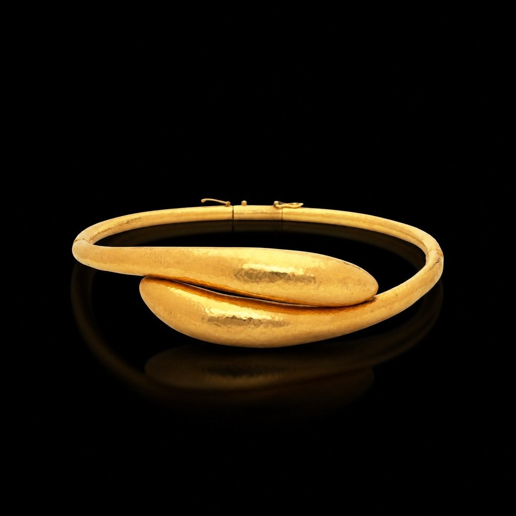 Vintage Ilias Lalaounis 18KT Gold Choker Necklace