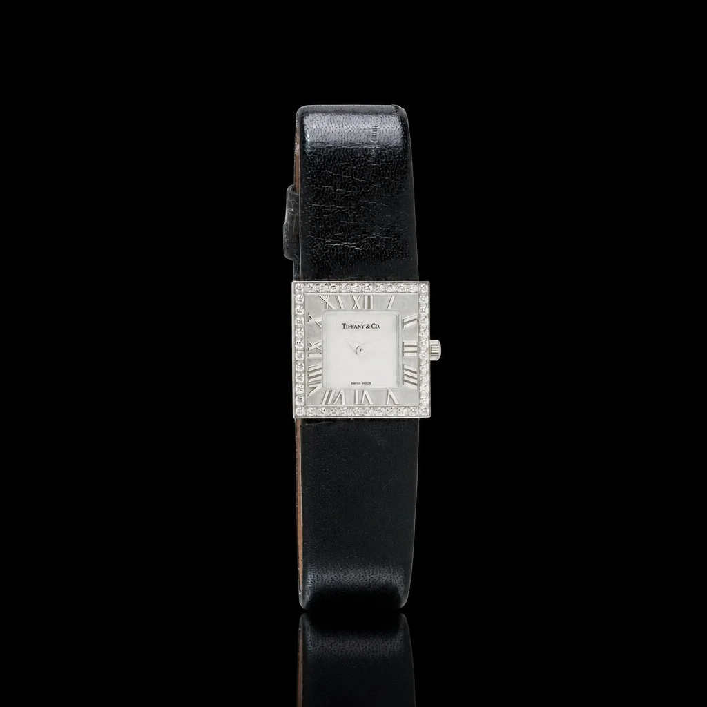 Tiffany & Co. Atlas Diamond Watch, 18KT White Gold