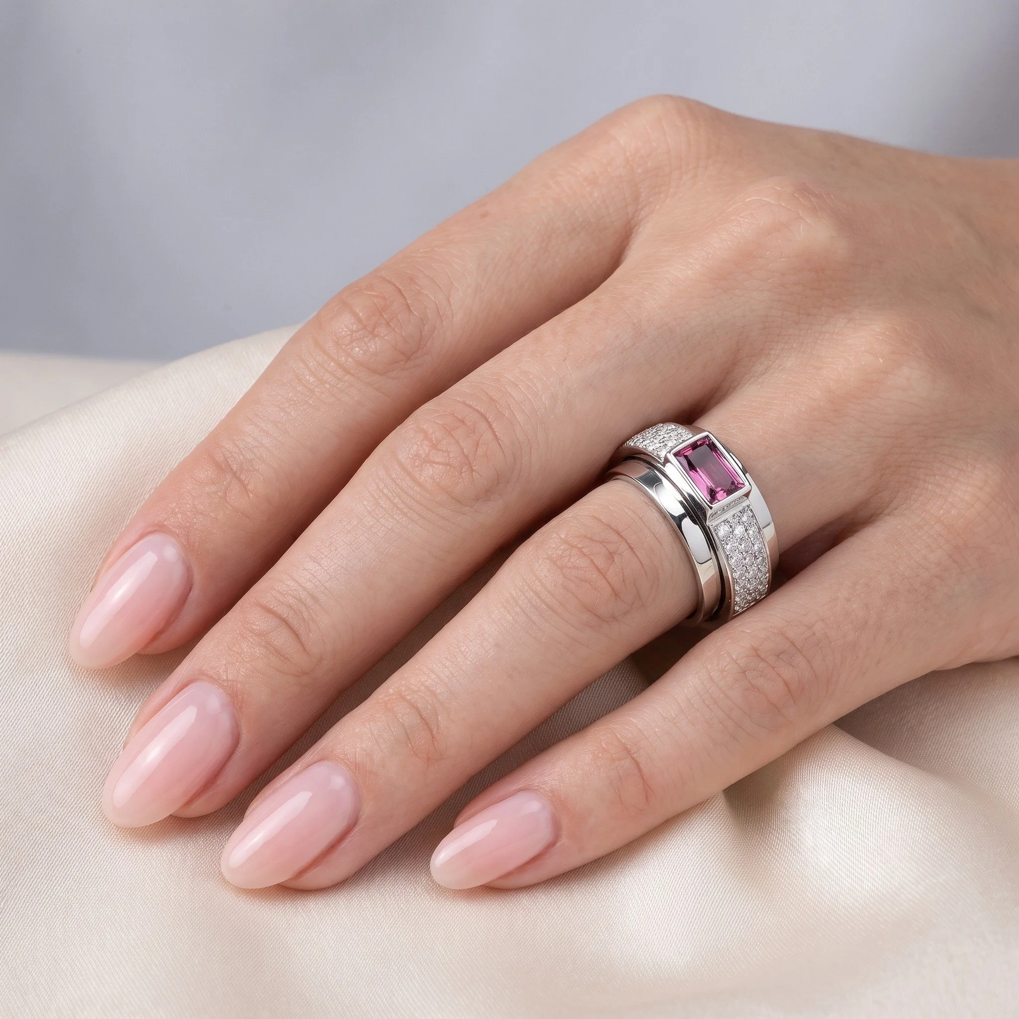 piaget-possession-18kt-white-gold-ring-pink-tourmaline-09-worn-Mozeris-Fine-Antiques.jpg
