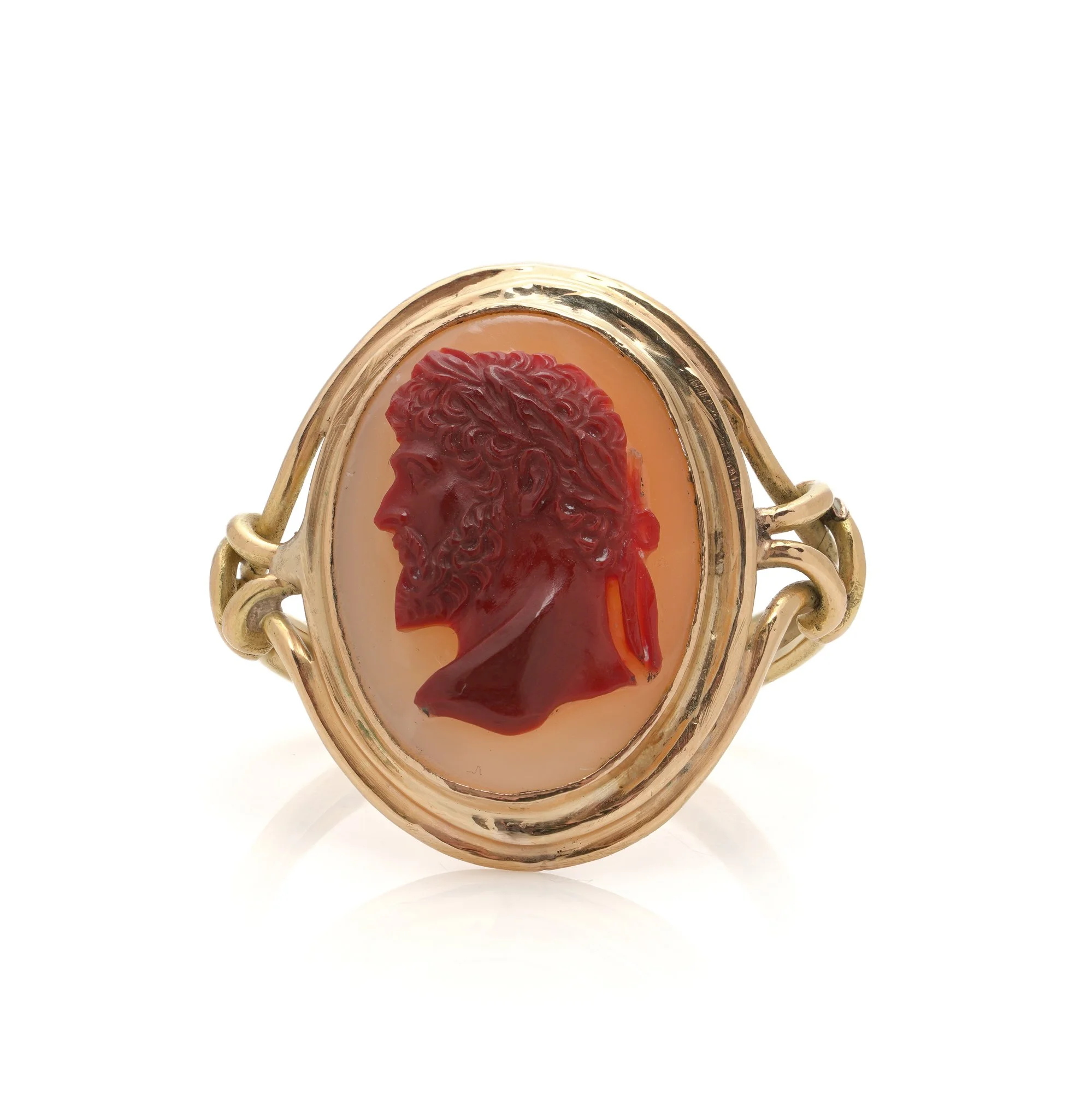 Antique Classical Revival 18KT Gold Cameo Ring