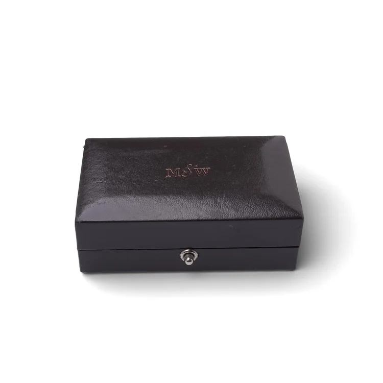 Vintage Mappin & Webb Cufflinks Box, Mid 20th Century