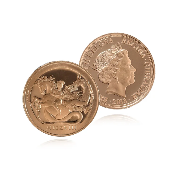 2018 St George and the Dragon Proof Gold Sovereign Coin