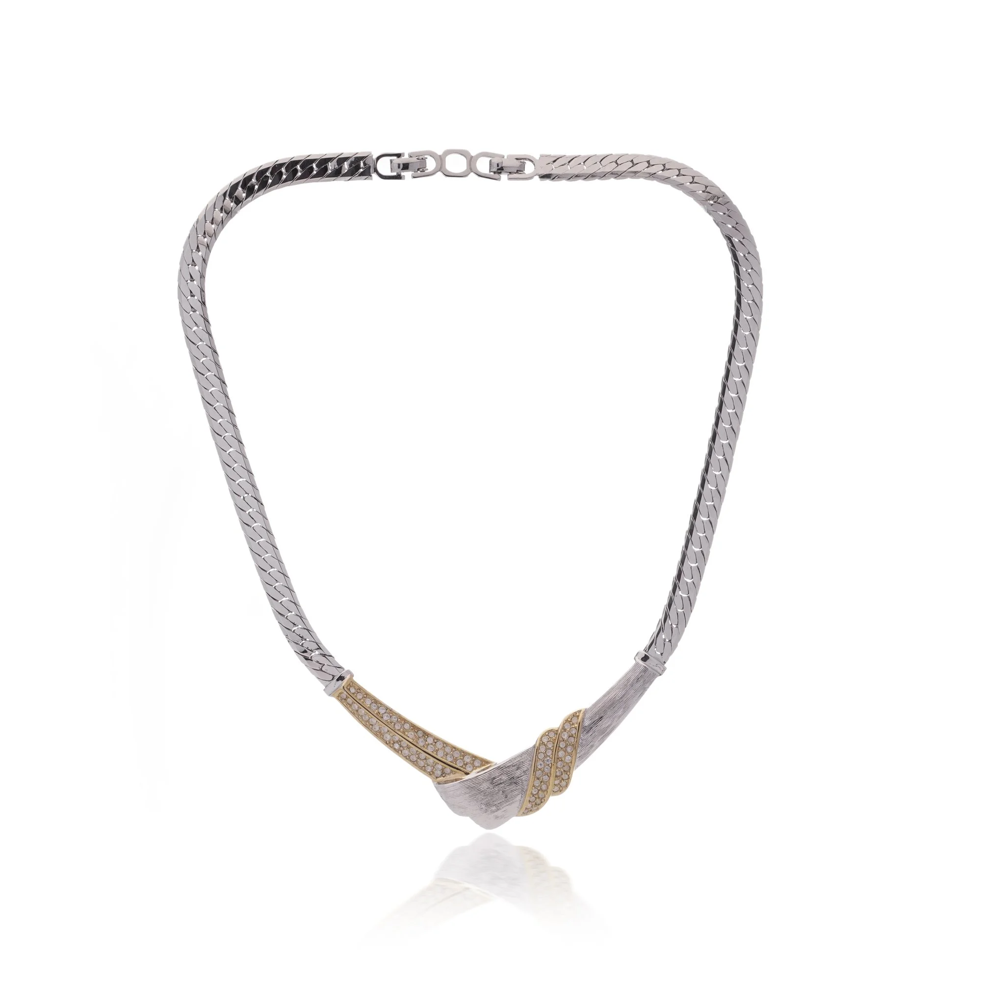 Vintage Christian Dior Necklace with Crystal Accents