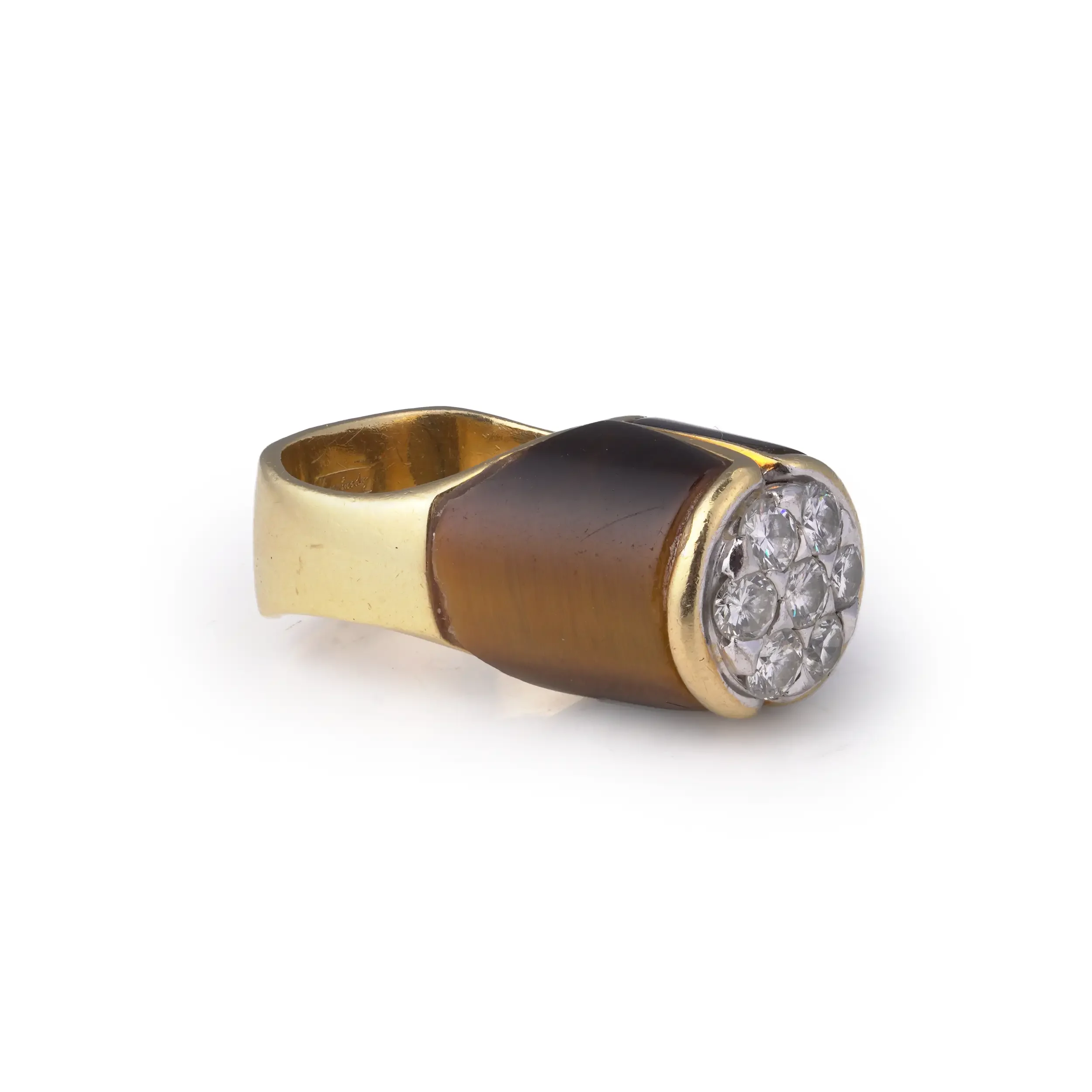 Mozeris-Fine-Antiques-Vintage-Kutchinsky-Tiger’s-Eye-&-Diamond-Ring-1970s-2.webp