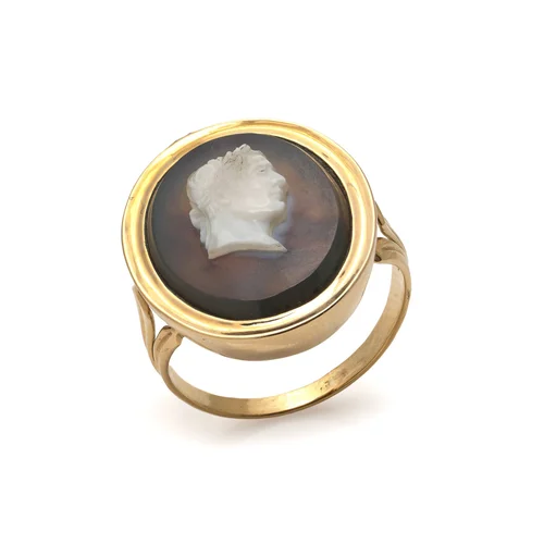 Antique Victorian 18KT Gold Cameo Ring