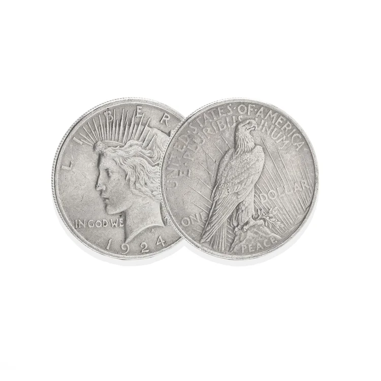Peace Silver Dollar 1924, United States 90 Percent Silver Coin