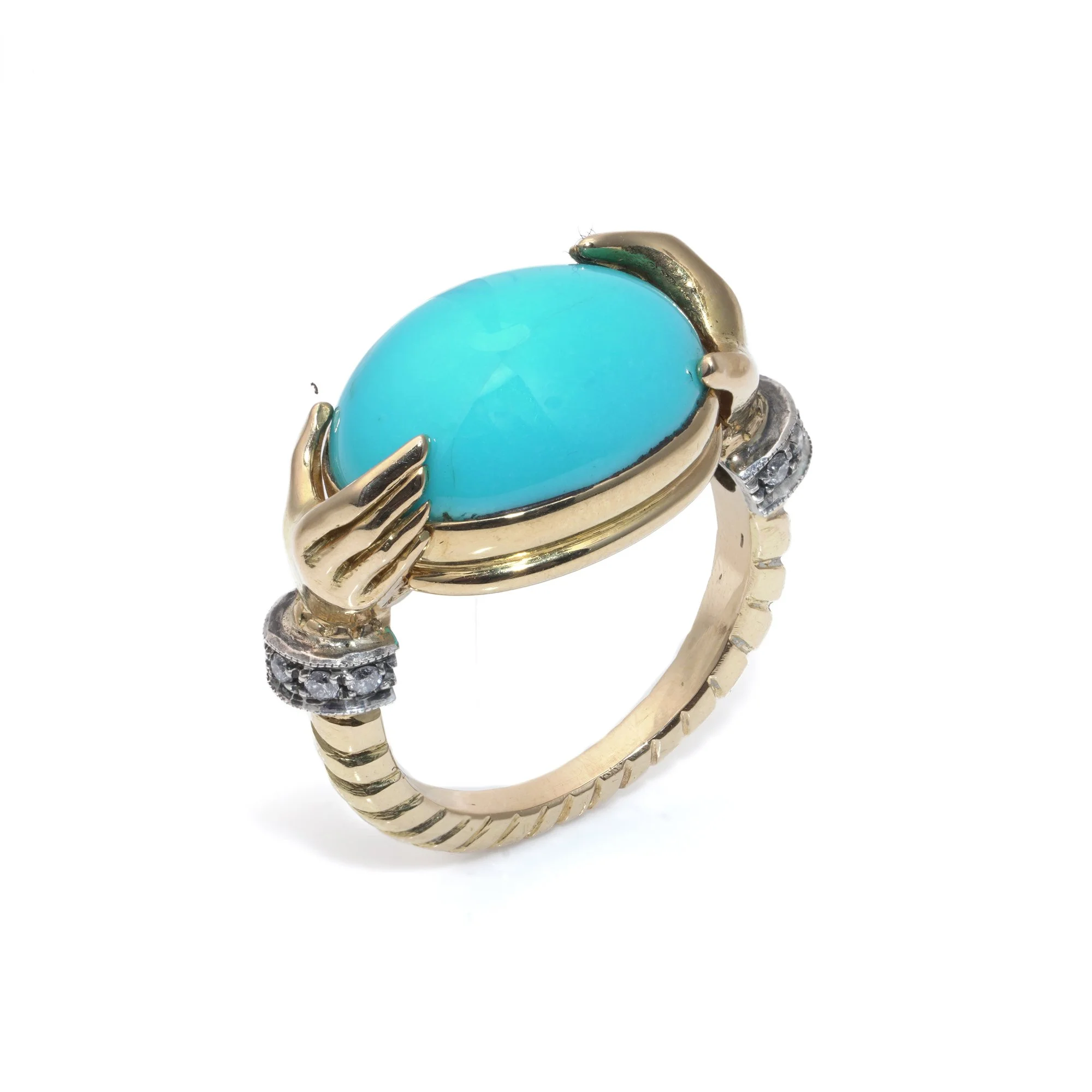 mozeris-fine-antiques-vintage-18kt-gold-turquoise-diamond-hand-ring4.jpg