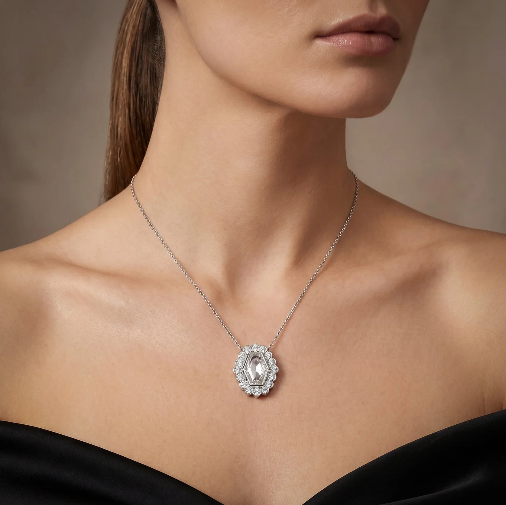 Garrard 18KT White Gold GIA Diamond Pendant Necklace.jpg
