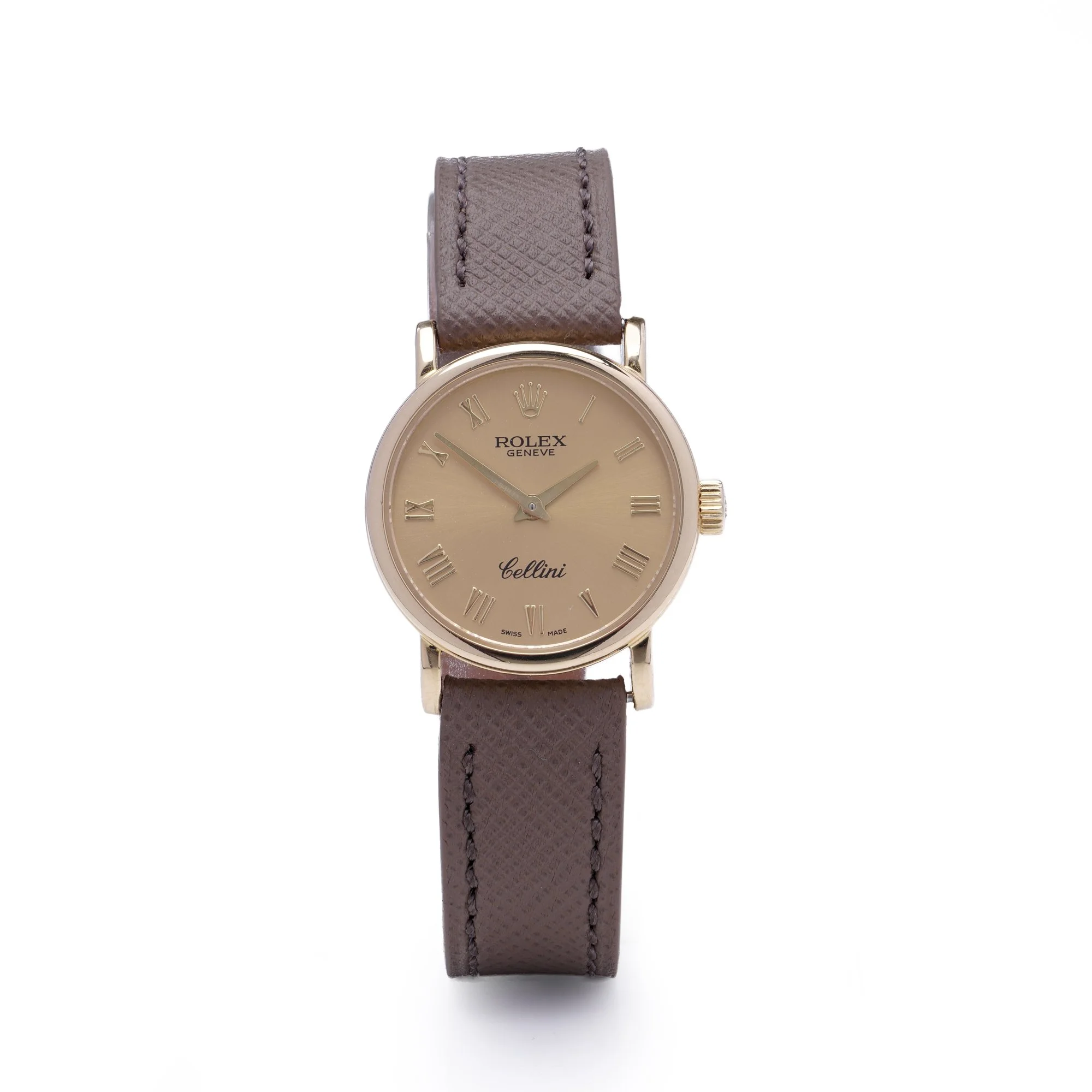 SOLD - Rolex Cellini 18kt Yellow Gold Quartz Wristwatch, Ref. 6110
