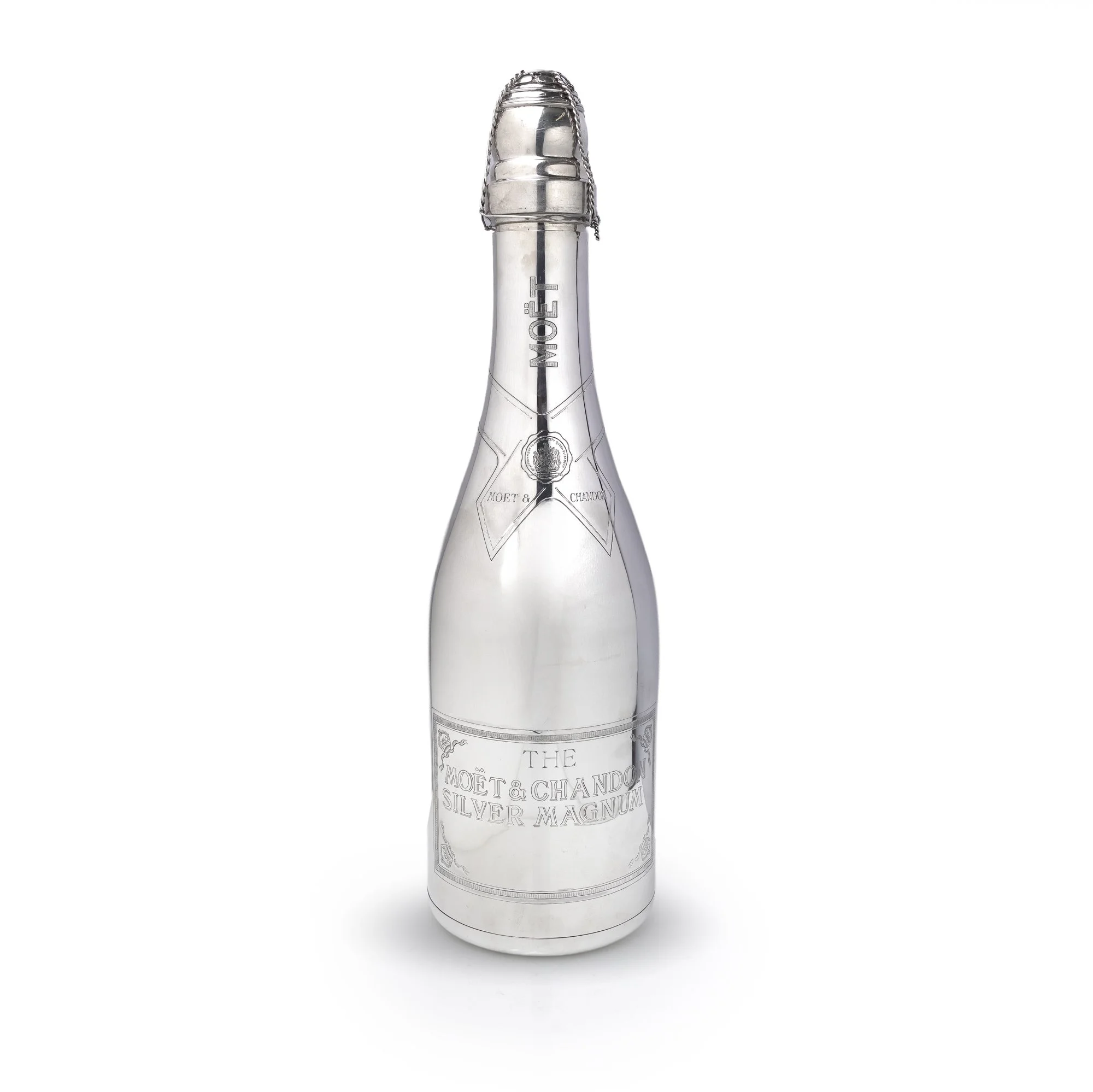 Garrard & Co Silver Moët & Chandon Champagne Holder, London 1990