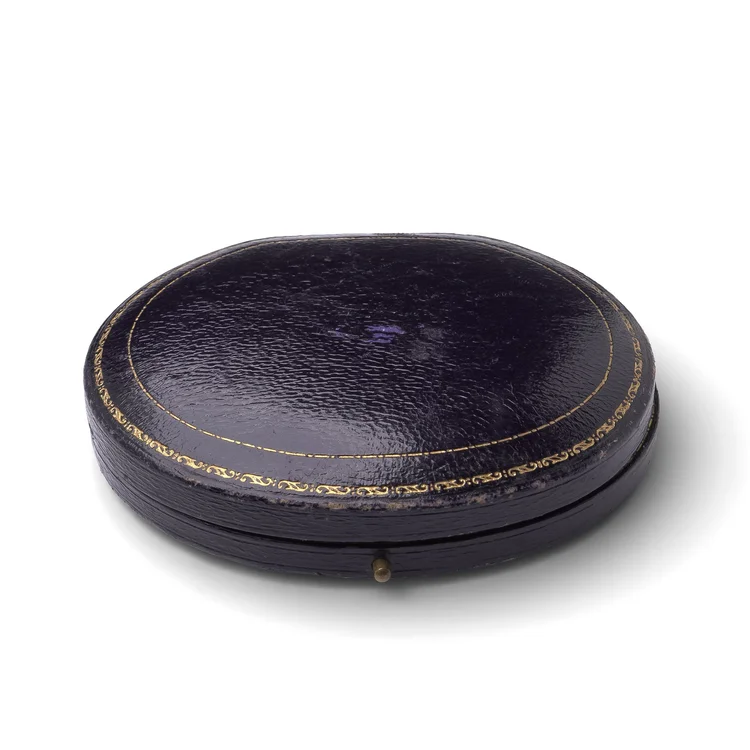 Antique Mappin & Webb Oval Jewellery Box - Bracelet Presentation Case