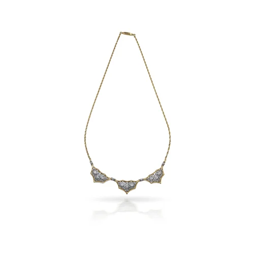 Vintage Buccellati 18KT Gold and Diamond Necklace