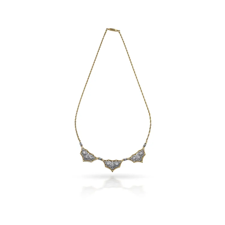 Vintage Buccellati 18KT Gold and Diamond Necklace