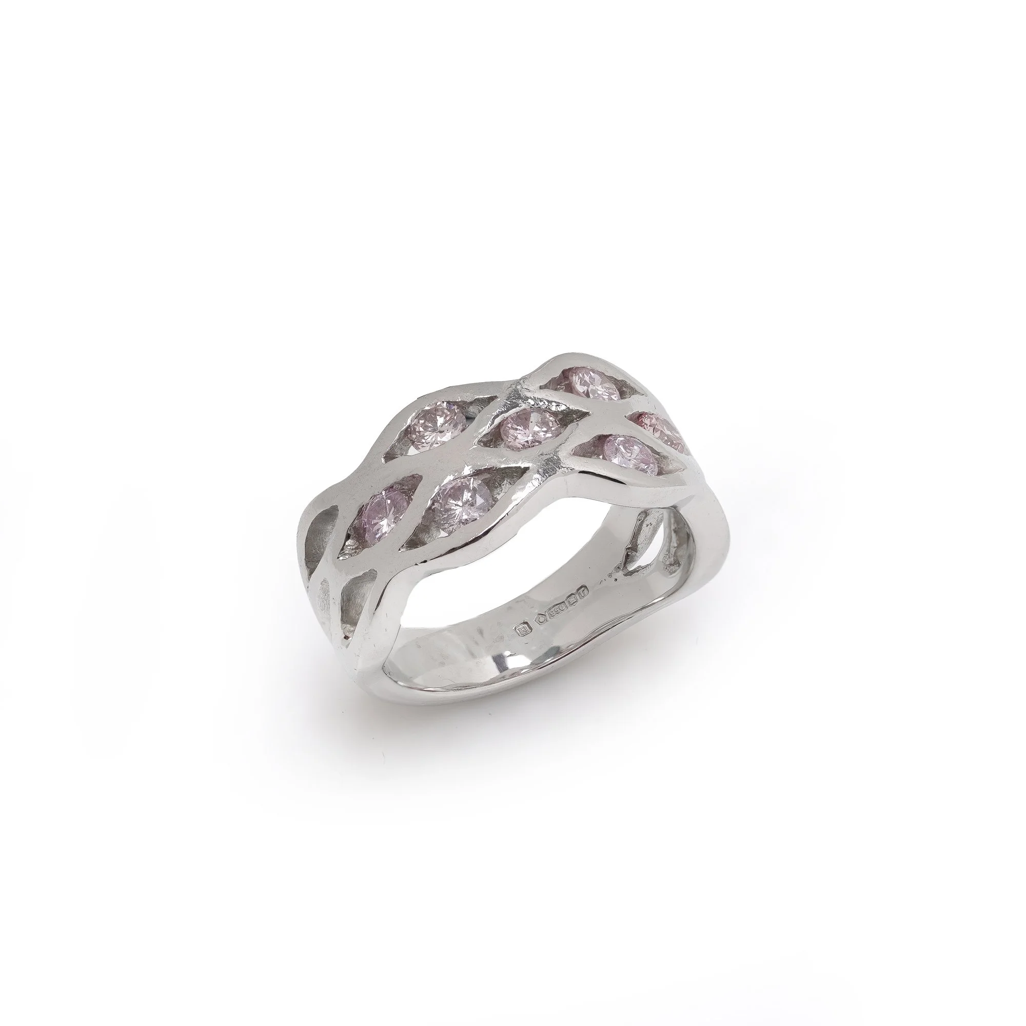 Platinum Pink Diamond Ring