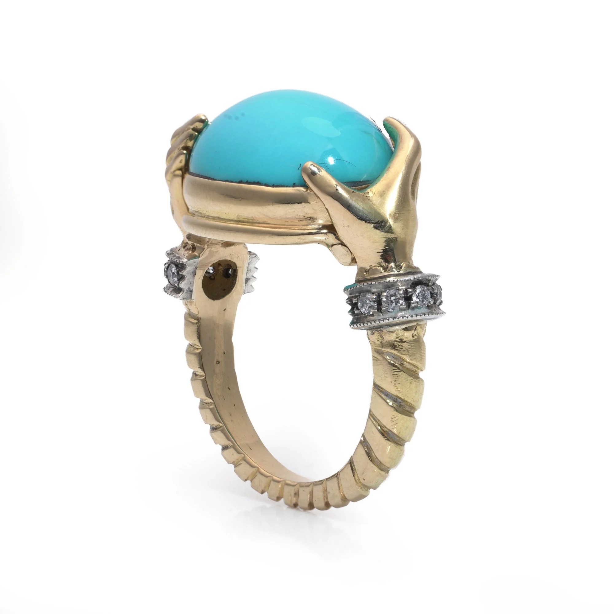 mozeris-fine-antiques-vintage-18kt-gold-turquoise-diamond-hand-ring3.jpg