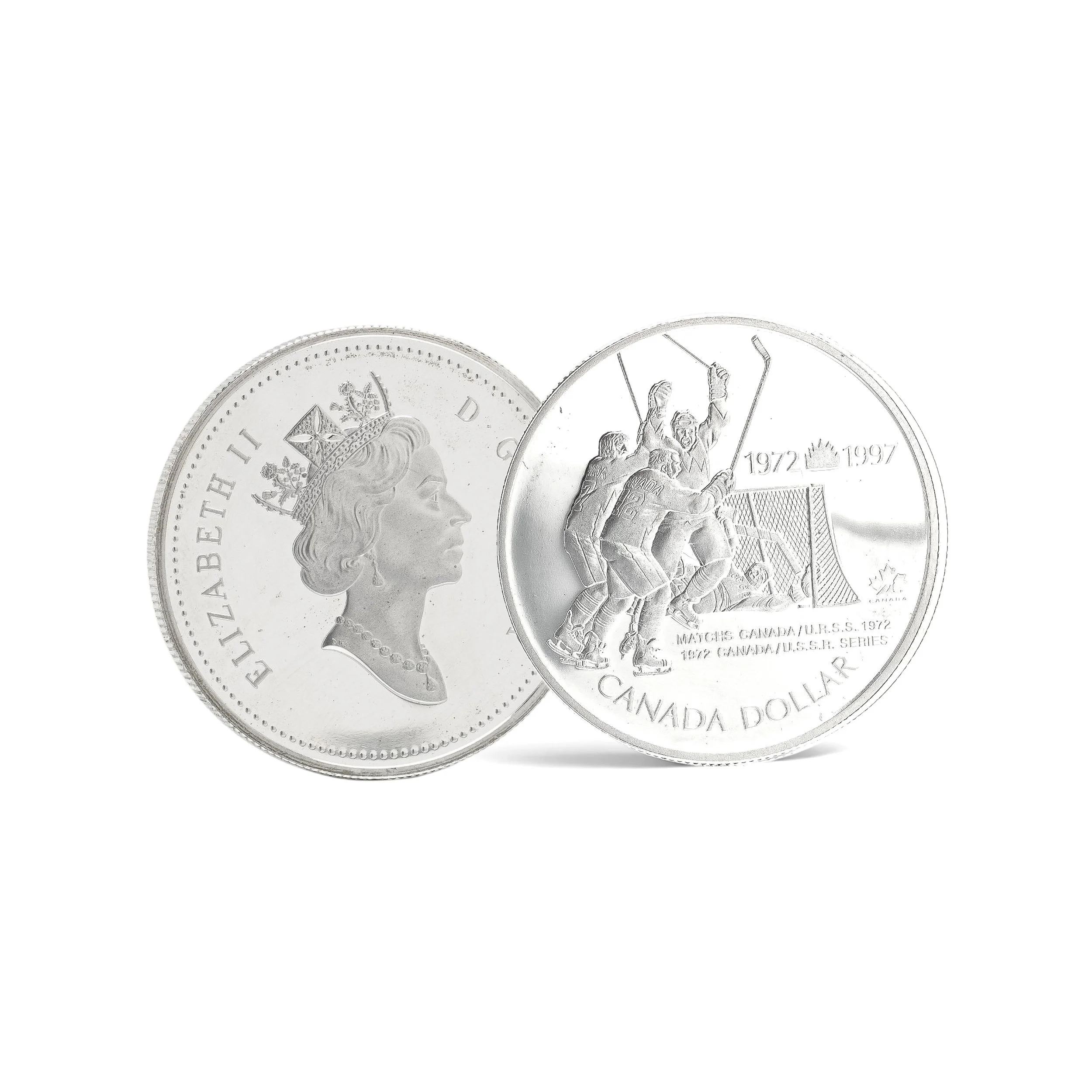 Canada 1997 Summit Series Silver Dollar, 25th Anniversary Canada USSR Hockey