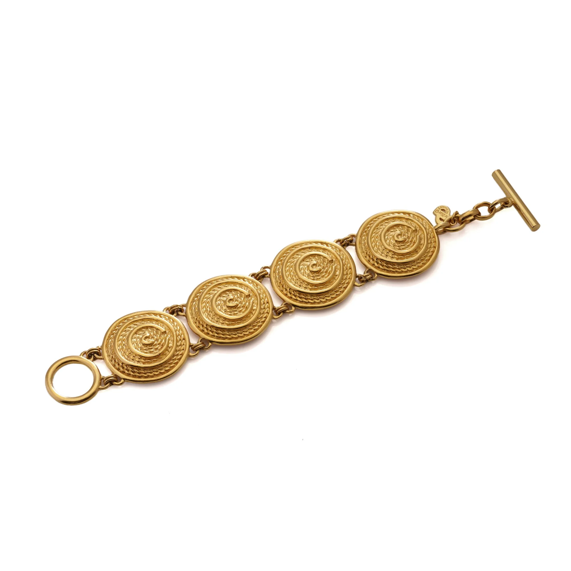 SOLD - Vintage Christian Dior Gold-Tone Bracelet, Circa 1980s