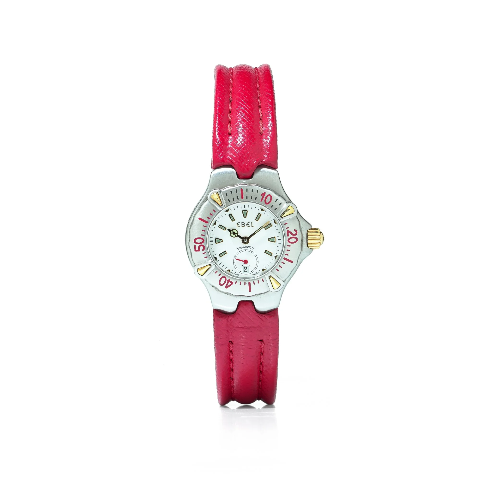 Ebel Sportwave Steel and Gold Ladies Quartz Wristwatch