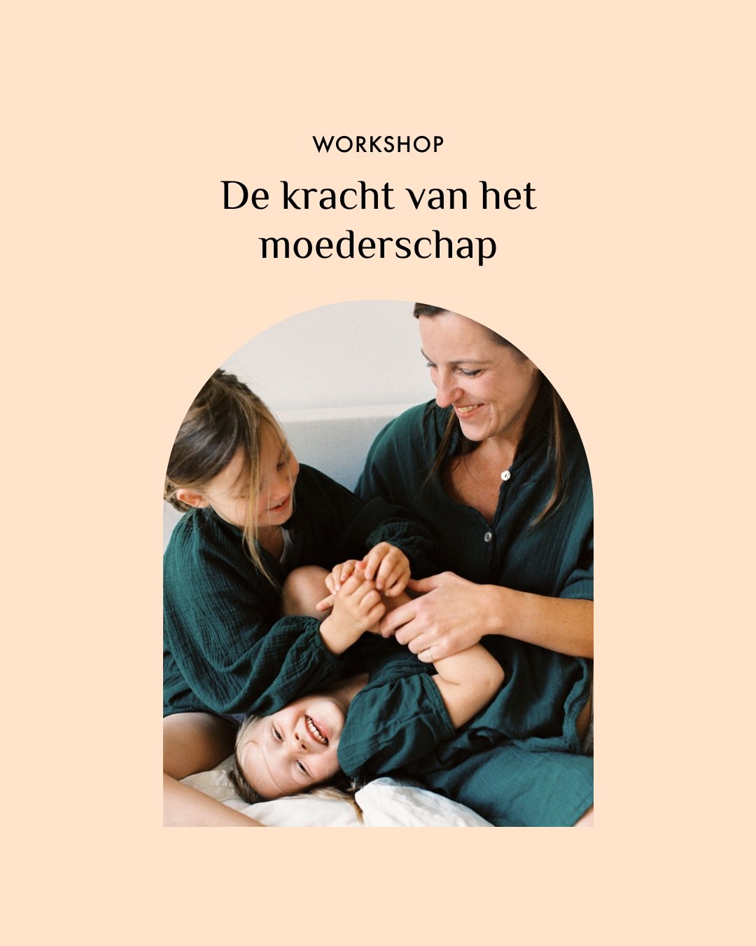 💚 De kracht van het moederschap
Moederschap vraagt veel.
Liefde, geduld, energie, aanpassingsvermogen&hellip; jezelf.

Maar wie zorgt er voor jou?
Wie vraagt hoe het &eacute;cht met je gaat?

Deze workshop is een uitnodiging om even stil te staan.
B
