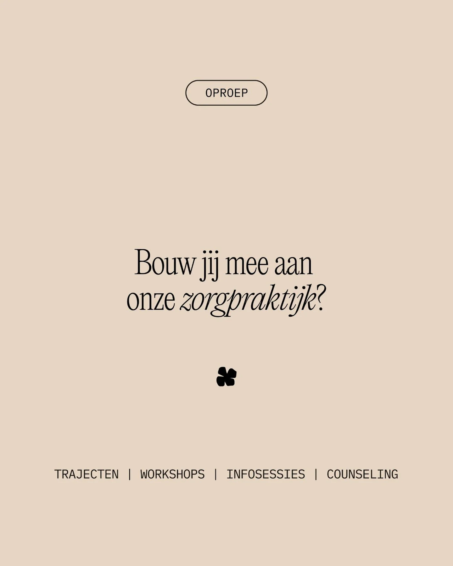 Bij ekatē bouwen we elke dag aan zorg die vertrekt vanuit verbinding.
Met aandacht voor het kind, de ouder &eacute;n het gezin.

Omdat we voelen dat de noden groeien, willen we onze expertise en samenwerkingen verder uitbreiden.
Daarom zijn we op zoe