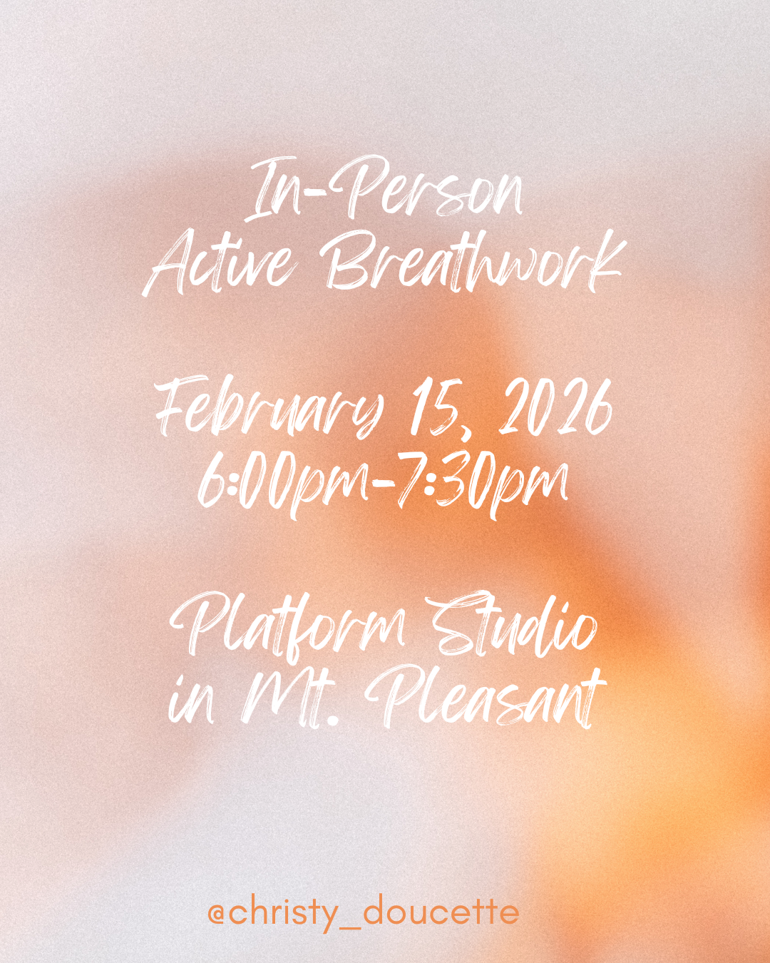 In-Person Guided Active Breathwork 