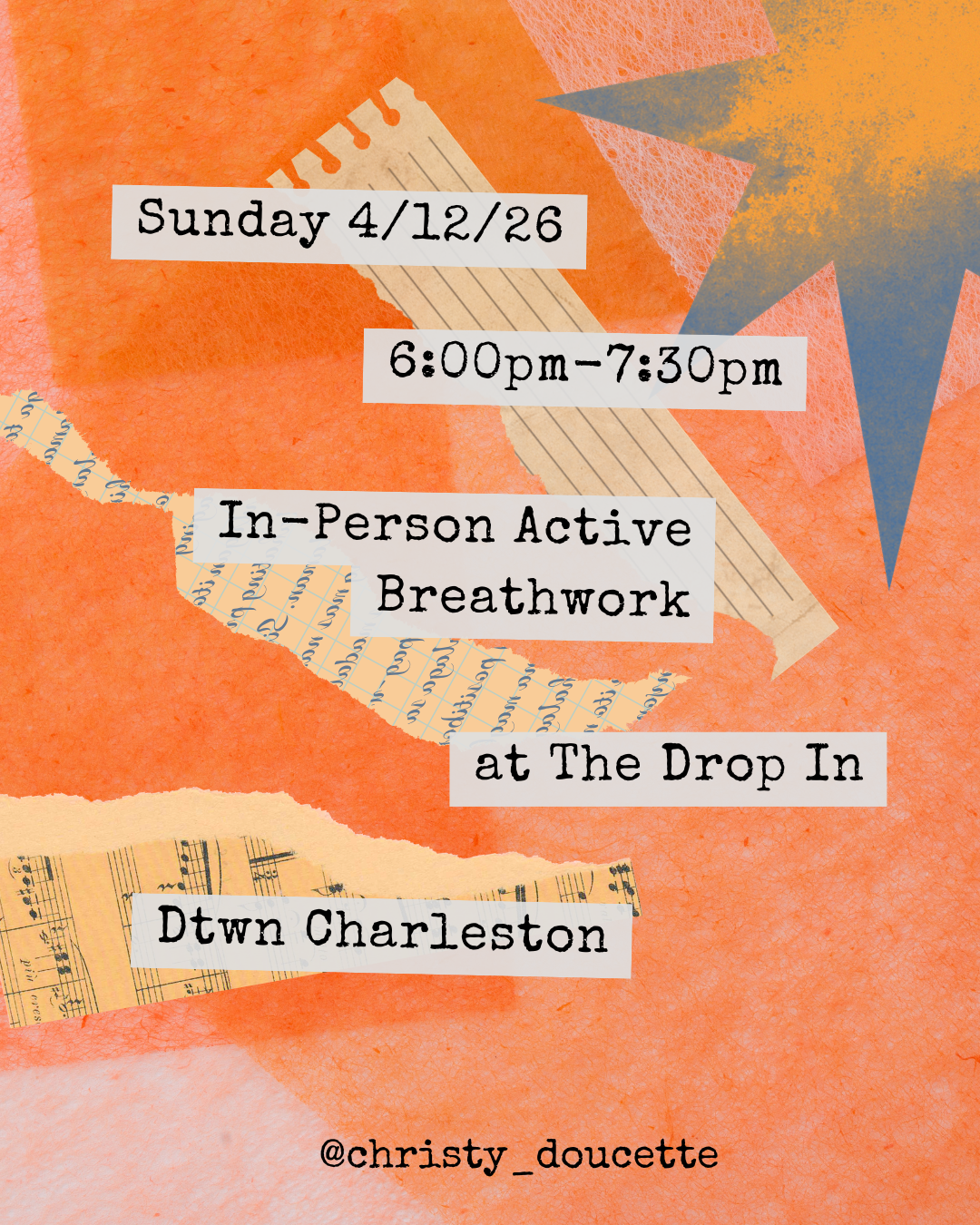 In-Person Active Breathwork Workshop at The Drop In Studio