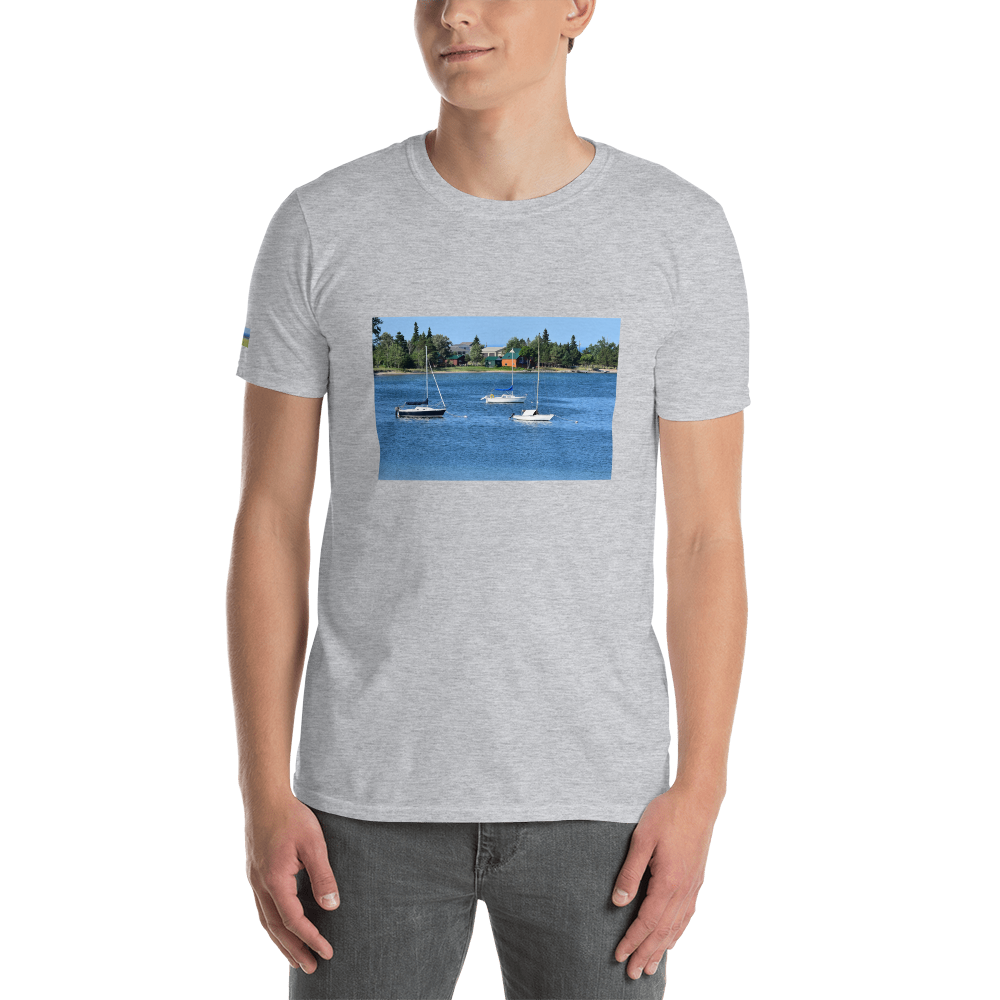 Sailboats in Bay - Short-Sleeve Unisex T-Shirt
