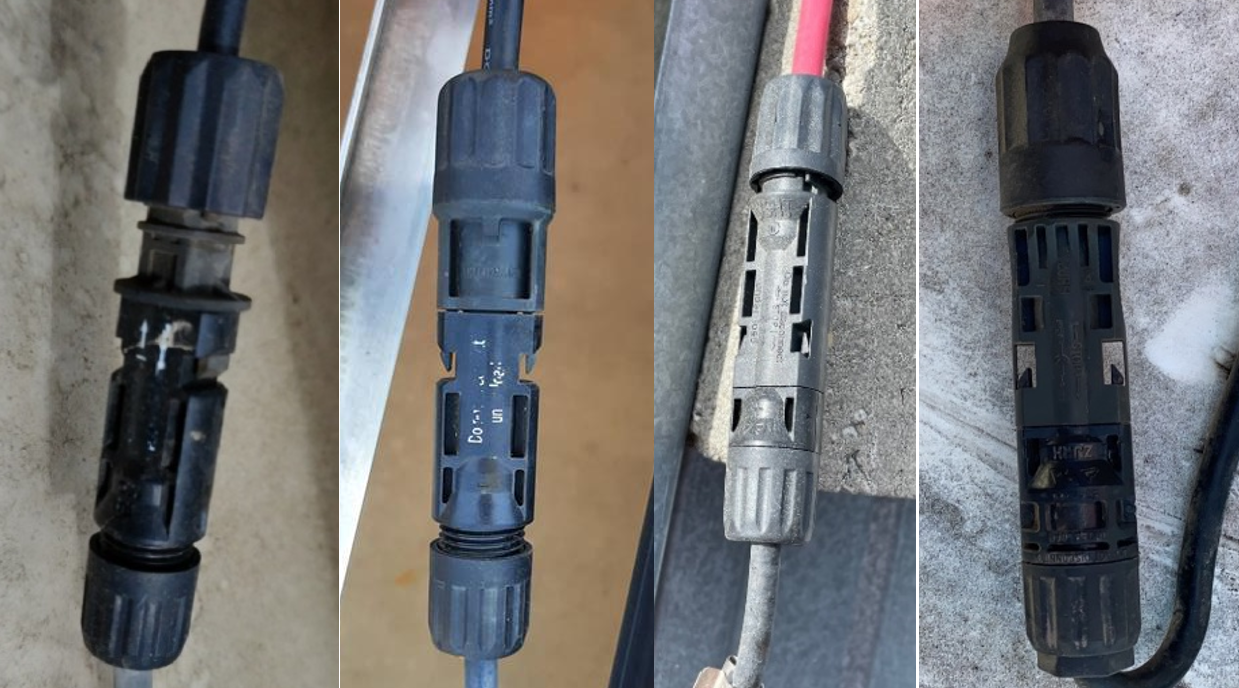 mismatched field made solar connectors