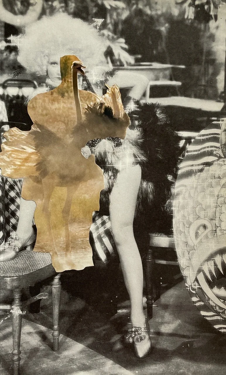 'Chorus Line' I 
Contemporary collage fine art print, edition of 5
