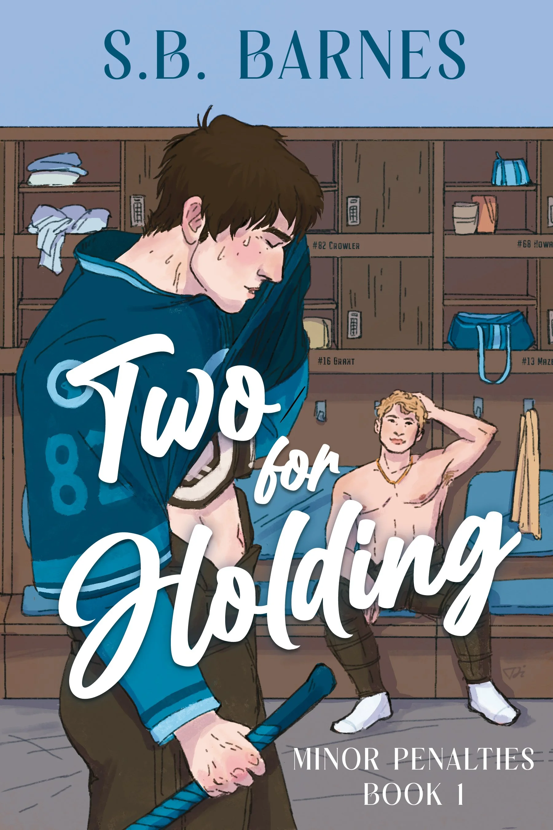 Covers for the Minor Penalties hockey romance series