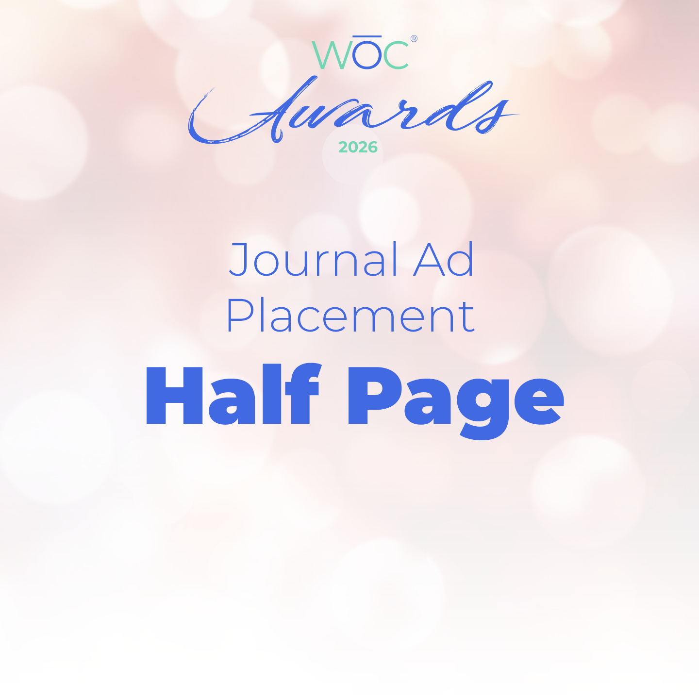 WOC Awards 2026 - Journal Ad Placement