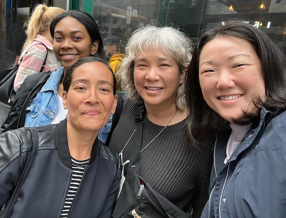 Zena with three of her mentees