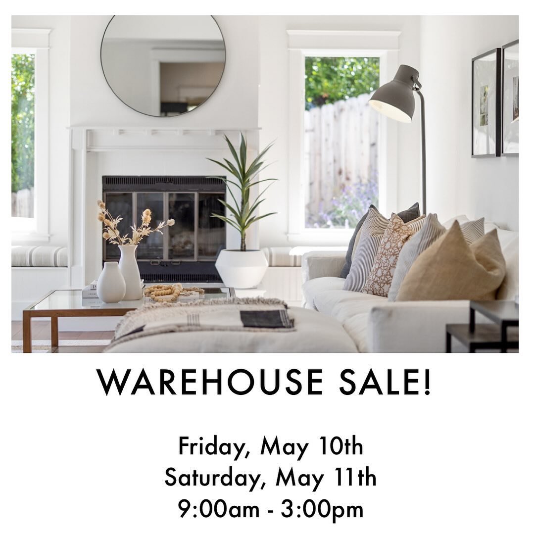 .
MARK YOUR CALENDARS!🗓️ 

Furniture &amp; home decor sale from 
MO Design staging inventory.

Date &amp; Time:
Thursday, May 10th 
Friday, May 11th
9am - 3pm

Location:
58 Lovell Avenue 
San Rafael, CA
94901

Details:
&bull;Venmo is preferred form 