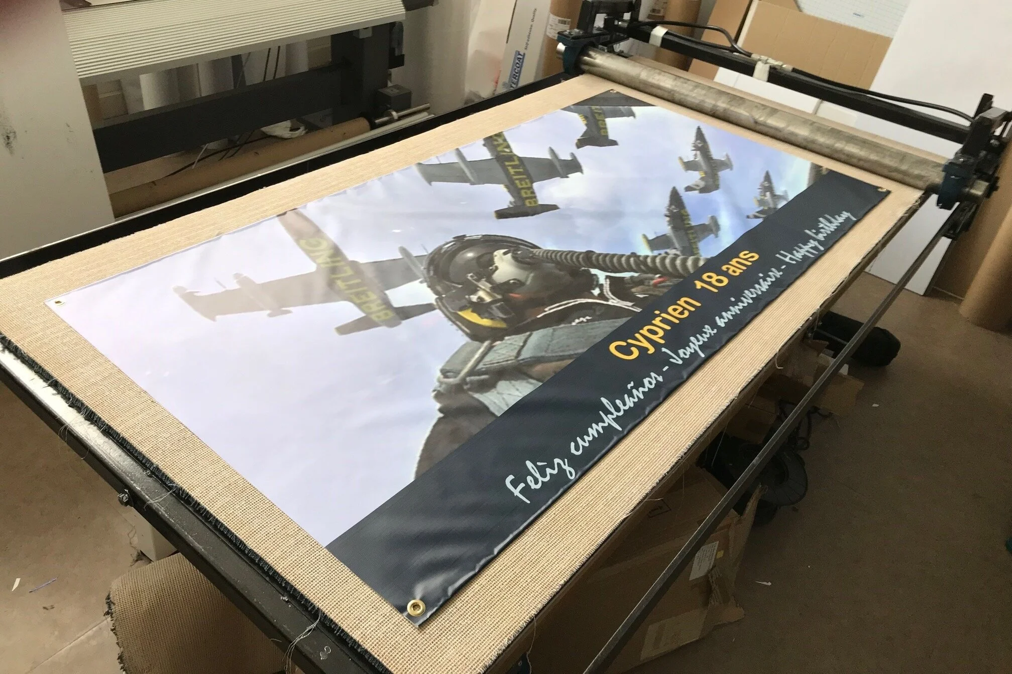 Une banderole d'anniversaire !