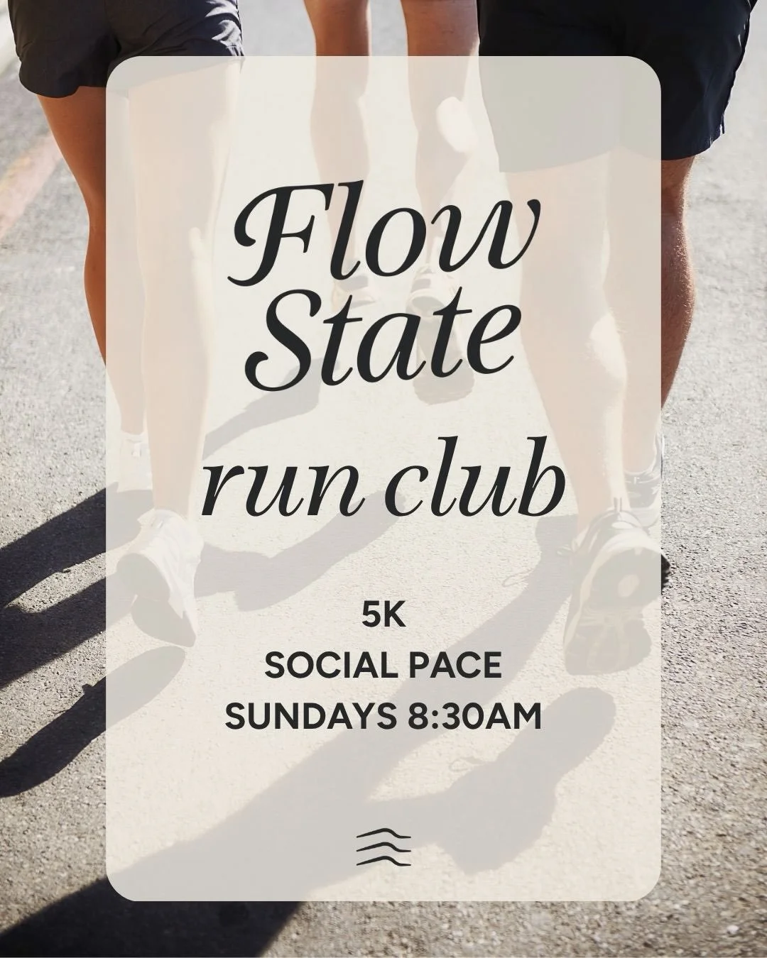 Introducing Flow State Run Club 🏃&zwj;♀️〰️

A relaxed, social run for our community. No pressure, no competition and no need to be the fastest. Just a chance to get outside, move together and meet some lovely people.

We&rsquo;ll finish back at the 