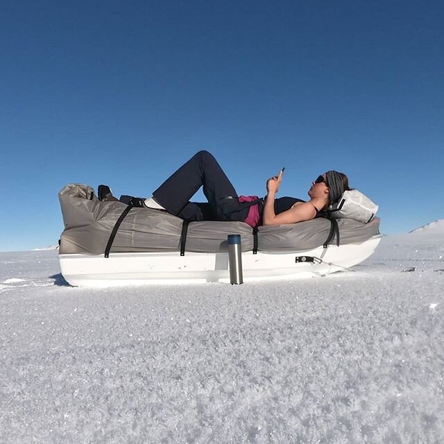 In every hardship there is ease. On every sled there is a sunbed.

#itswhatyoumakeit #sunnysideoflife #bringonthesunshine #isitsummeryet #southernsolitaire #notbadforagirl #skihardchillhard #summer in #antarctica #poemoftheday