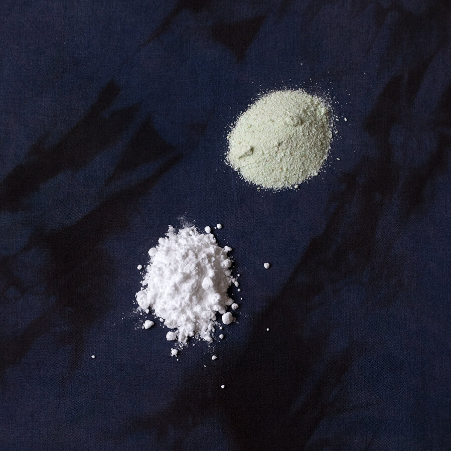  Aluminum Sulfate: A water-soluble chemical compound used as a pre-mordant to adhere natural dye to cloth. Medicinally it is used as a coagulating agent in minor cuts and abrasions.  Copperas / Ferrous Sulfate / Iron: A chemical compound that is used