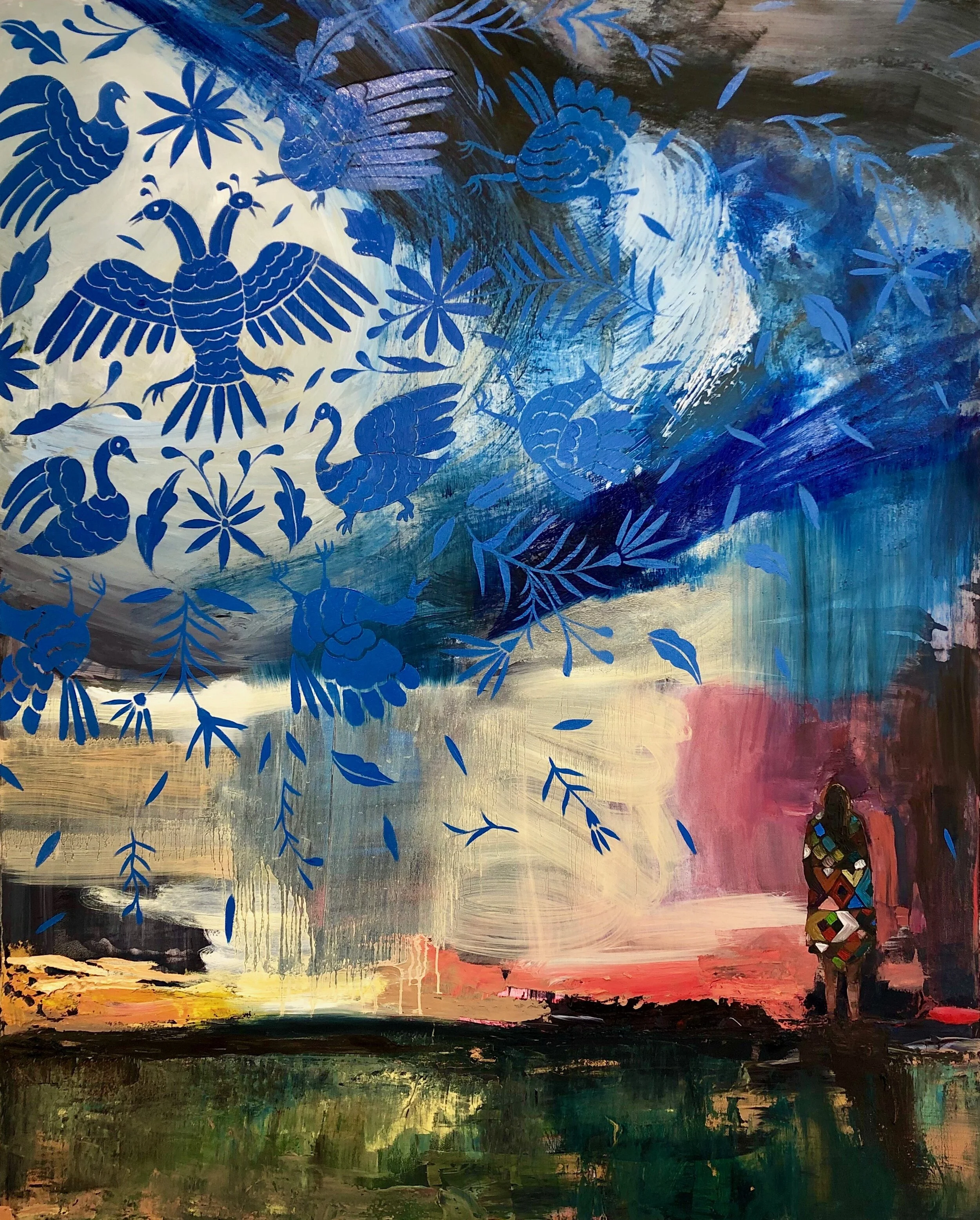 Otomi Skies- Oil on Canvas 60 x 48in. 2018