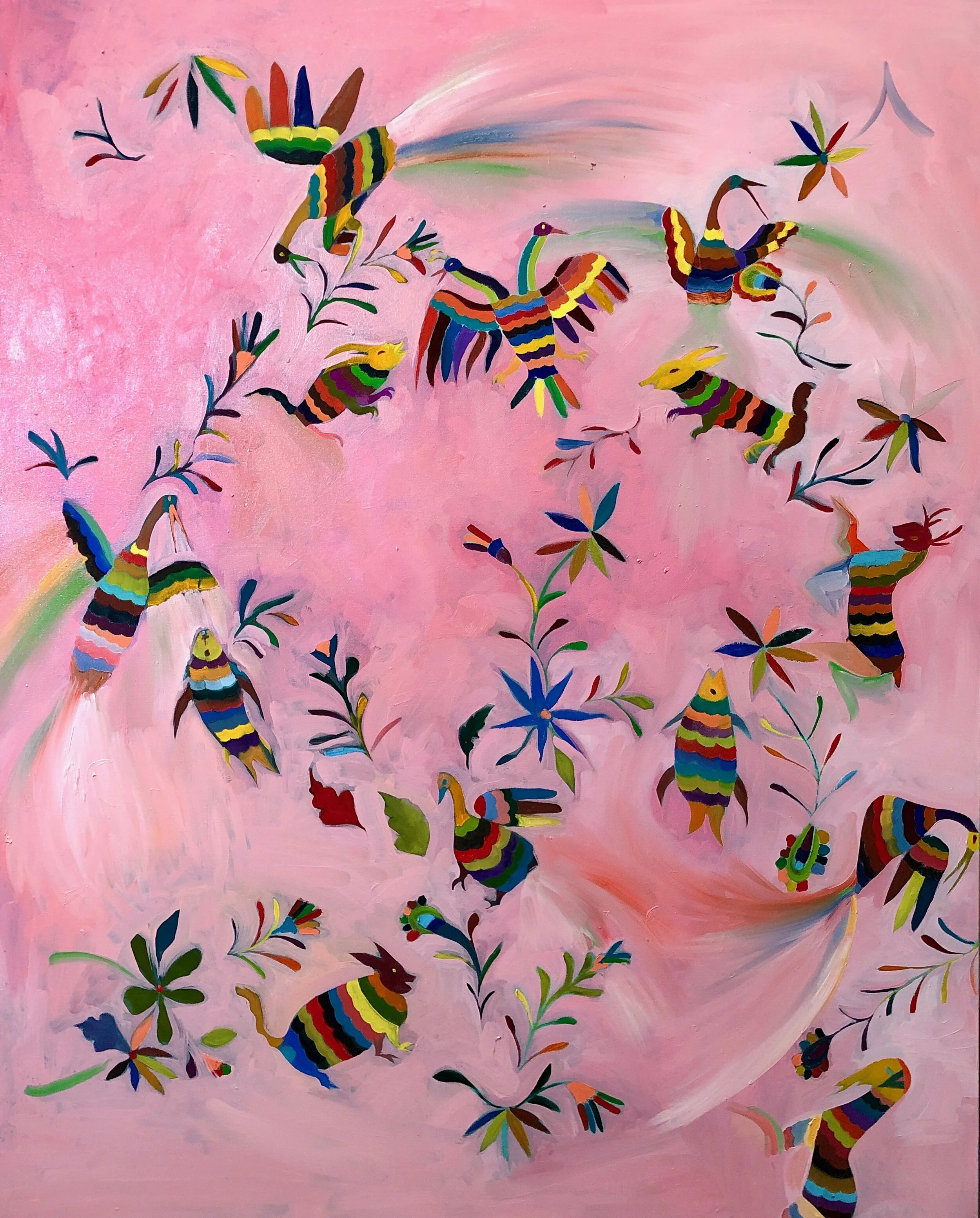 Primordial Chaos 60x48x2in. Oil on Canvas 2018