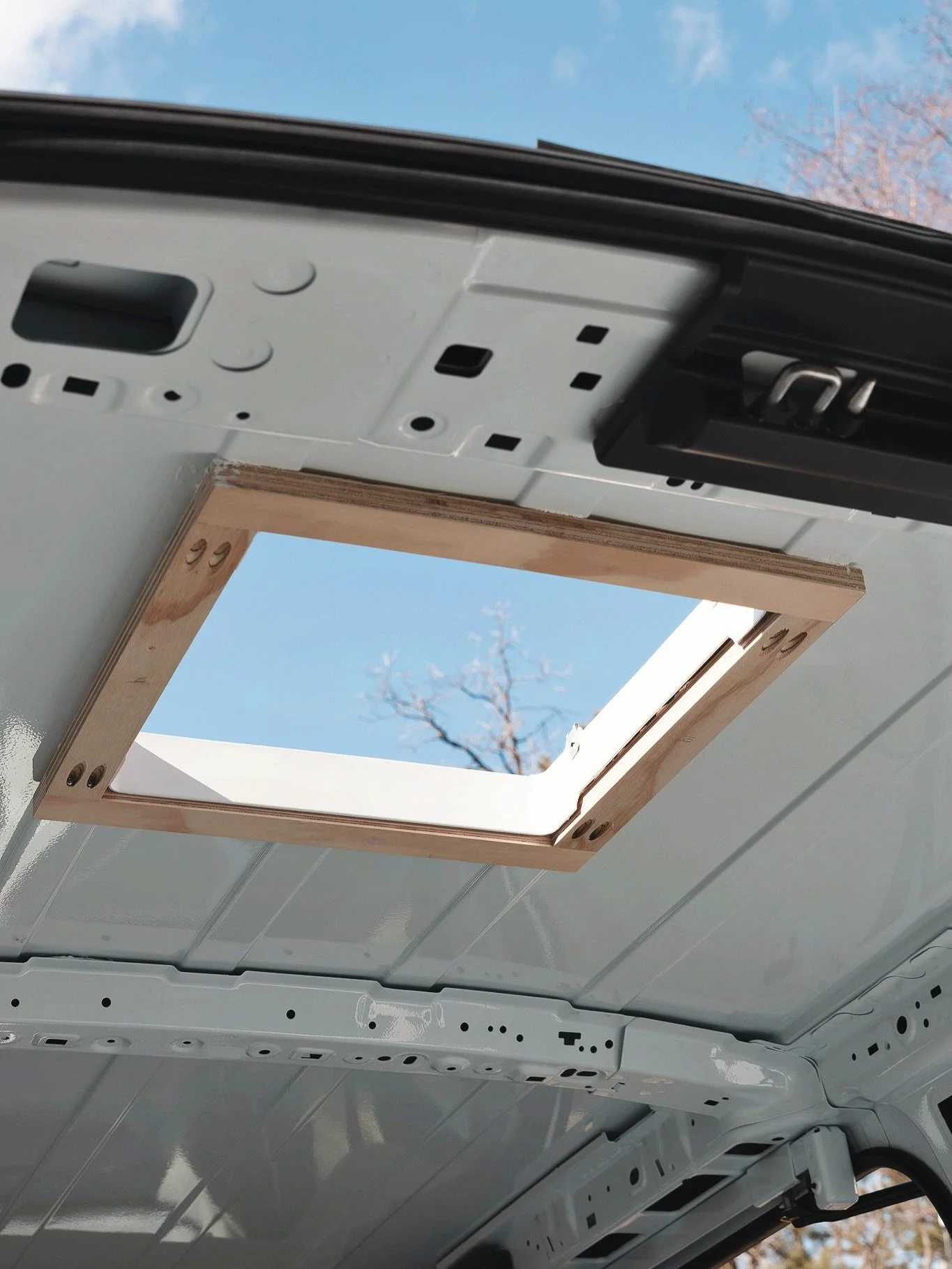 I always like to make a trim ring when installing roof vent fans. This provides a little more material for the fasteners to grab onto 🏴
&bull;
Briarwoodvans.com