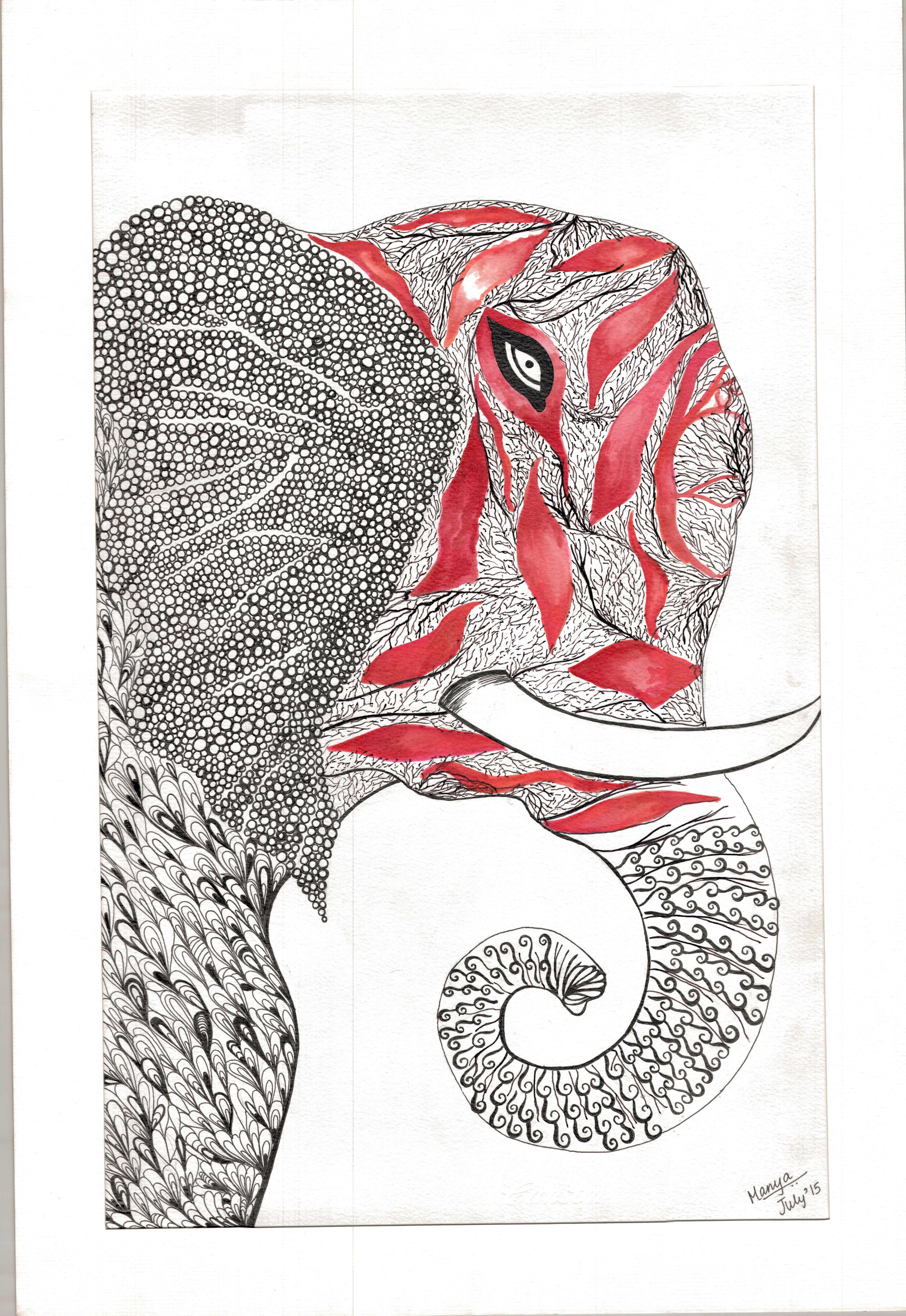 “The Plight of Elephas” by Manya AwalIG: @manya.awal5