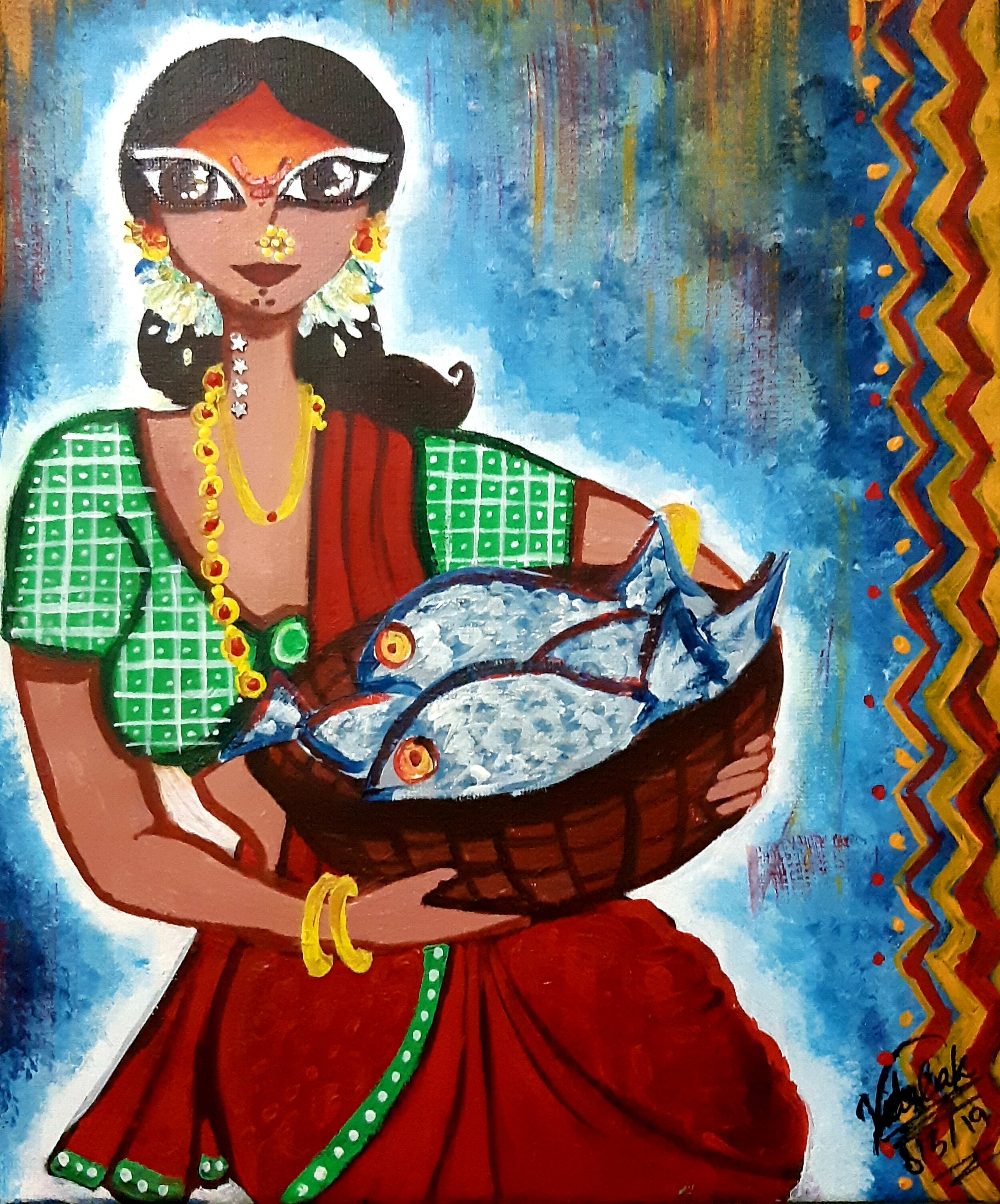 Artist: Anonymous // IG: @flaunt.the.weirdPiece: “Fisherwoman” -