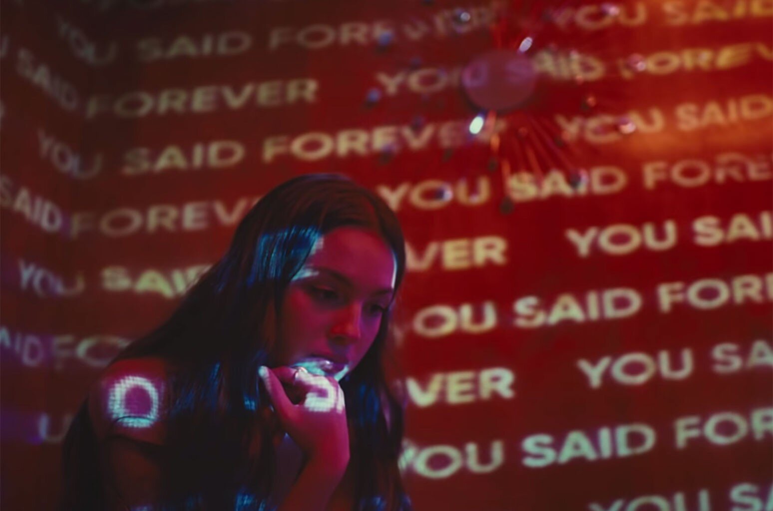 Still of Olivia Rodrigo’s Driver’s License music video.   Photo Credit:  billboards.com