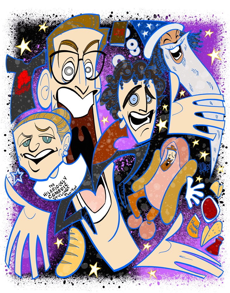 “Squigs” Robertson original of Lewberger and the Wizard of Friendship!
