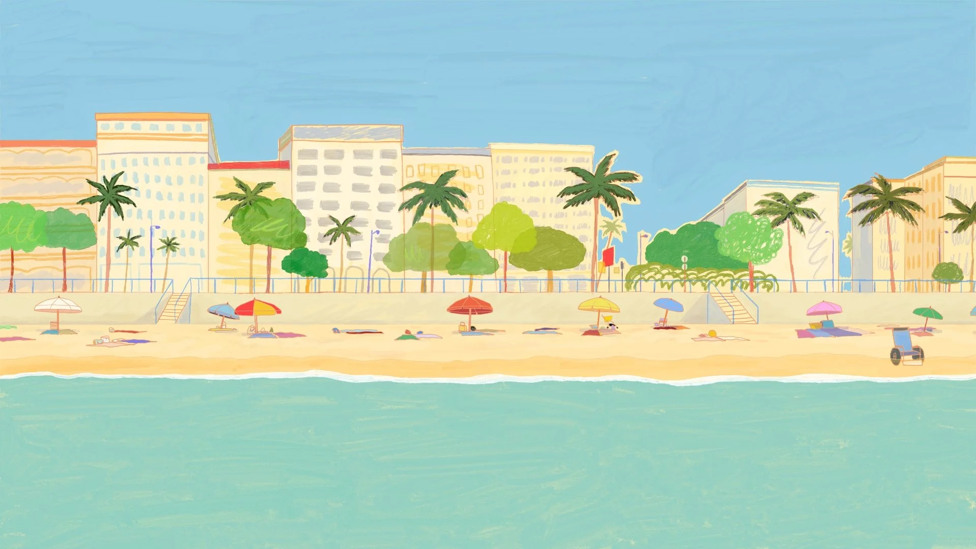 MAKING OF (1/2)⚽
Je suis ravie de vous partager un premier aper&ccedil;u des d&eacute;cors 2D que j&rsquo;ai peints sur @tvpaintanim pour mon court m&eacute;trage MA FOOTBALLEUSE A MOI!

🌠Les d&eacute;cors ont &eacute;t&eacute; r&eacute;alis&eacute;