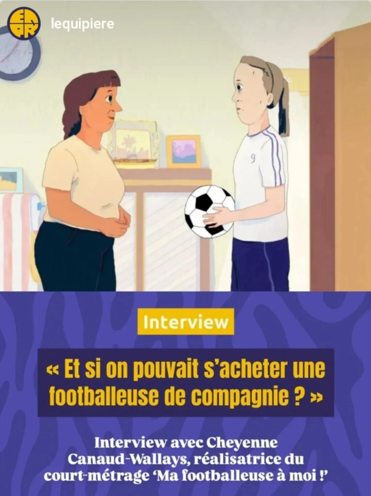 ✨🎙️Si vous voulez en apprendre plus sur MA FOOTBALLEUSE &Agrave; MOI, venez d&eacute;couvrir cette interview r&eacute;alis&eacute;e par @lequipiere, media d'information sur le football f&eacute;minin !
💌https://www.lequipiere.com/interview-cheyenne