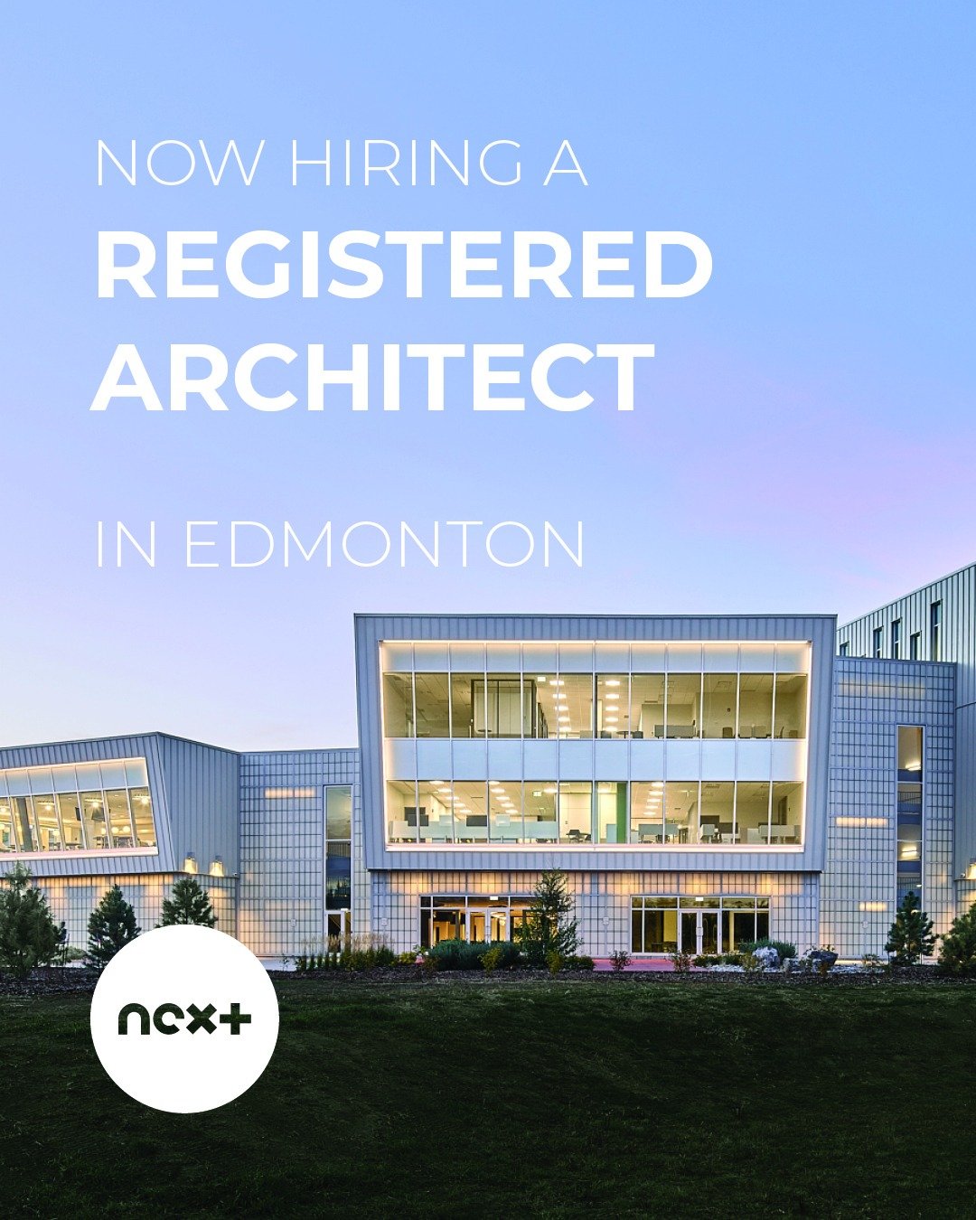 Be Next.

⚡We're hiring a Registered Architect in Edmonton. You should apply.

Careers link in bio.

#nextarchitecture #nextlevel #divergentideas #teamwork #digitalfuture #recruitingnow #hiring #nowhiring #jobs #careers #edmonton #alberta #architectu